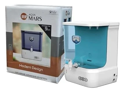 Aqua Mars RO+UV+UF Water Purifier | Wall Mountable Electric Water Filter for Home & Kitchen | 9 Litre Storage | Advanced Multi-Stage Purification | Safe & Healthy Drinking Water - 1